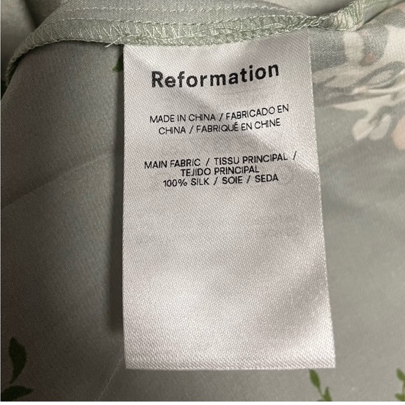 Reformation Frankie Silk Maxi Dress - Tea Garden green - Picture 10 of 12